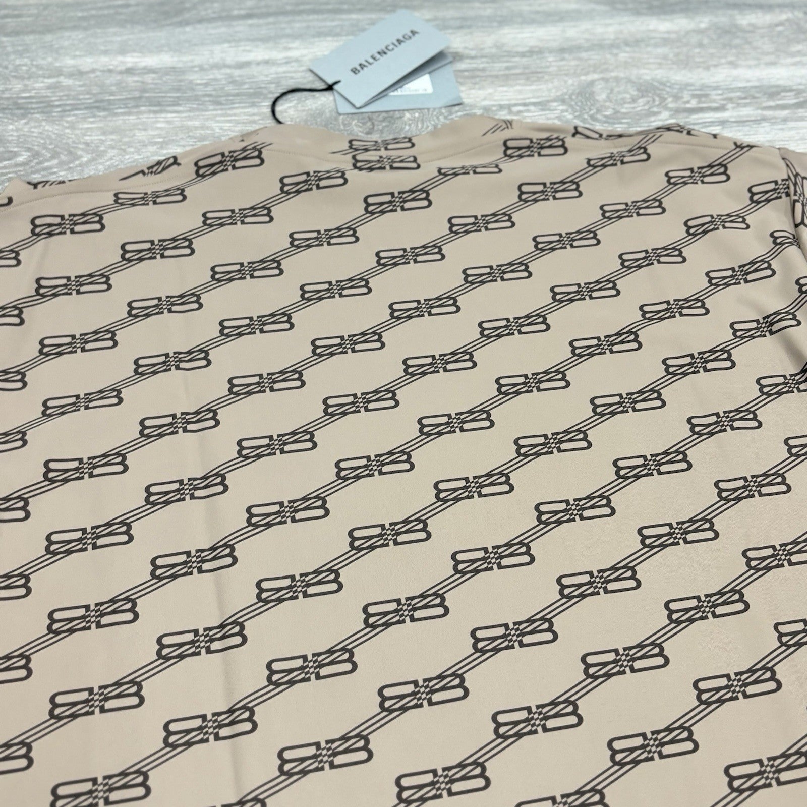 Size S - Balenciaga SW Swim T-Shirt ' Beige ' | BRAND NEW!