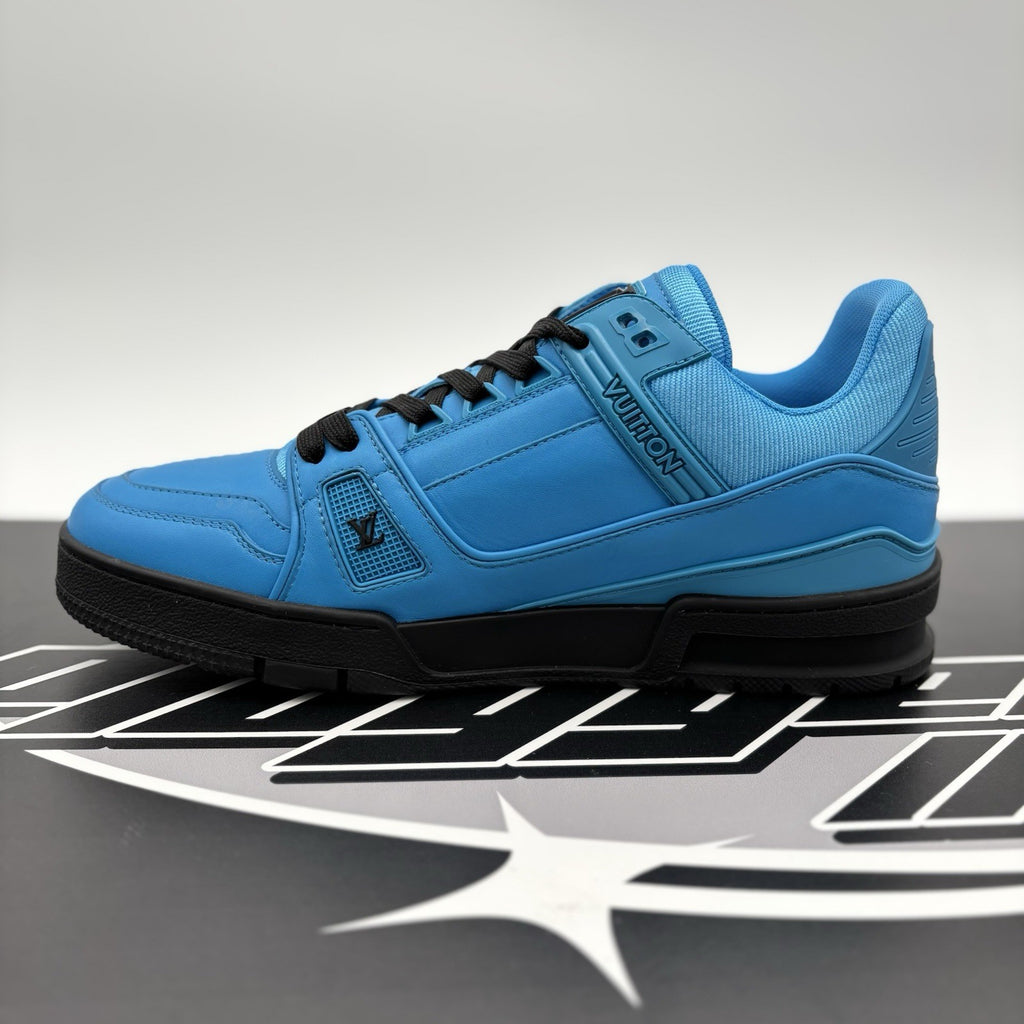 Size 6.5LV (7.5-8US) Louis Vuitton Virgil Abloh Trainer 'Blue Black' |1-3x Worn!