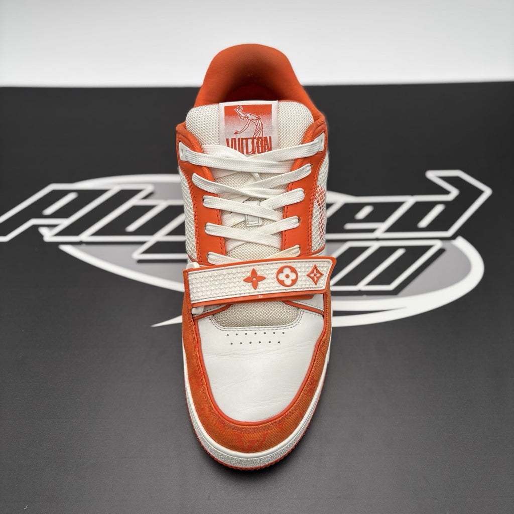 Size 9 LV (10-10.5 US) Louis Vuitton Trainer Strap ' Orange ' | GREAT CONDITION!