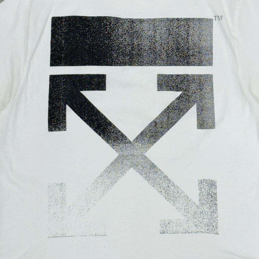 Size Small - Off White Faded Arrow Shirt Sleeve T-Shirt ' White Black '