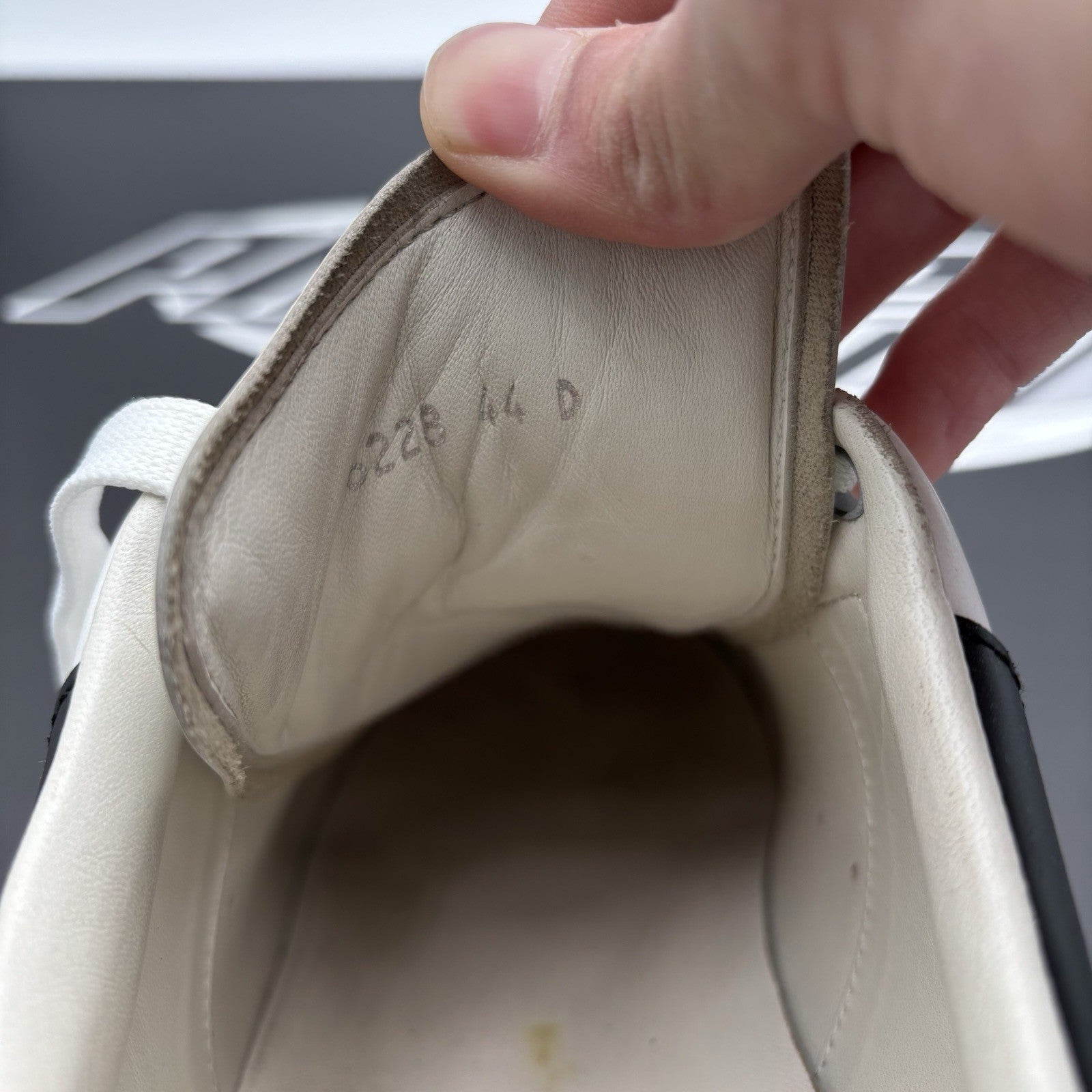 Size 44 (11 US) - Alexander McQueen Front Studded  ' White, Black ' | GREAT!