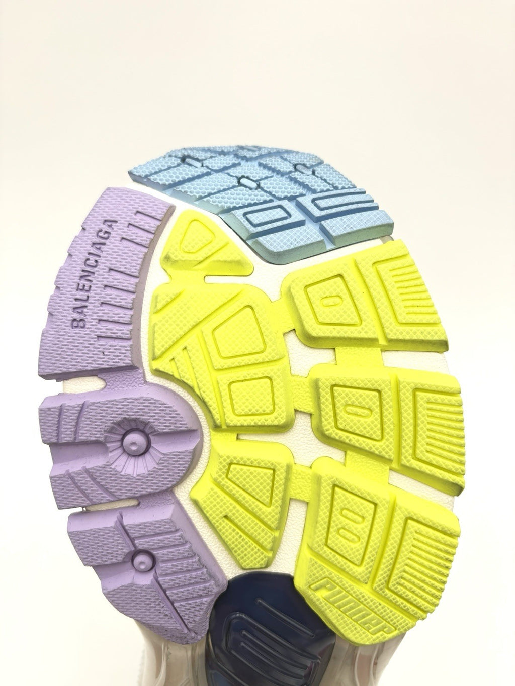 Size 41 - Balenciaga Runner ' Grey Light Purple Neón Yellow White ' | NEW!