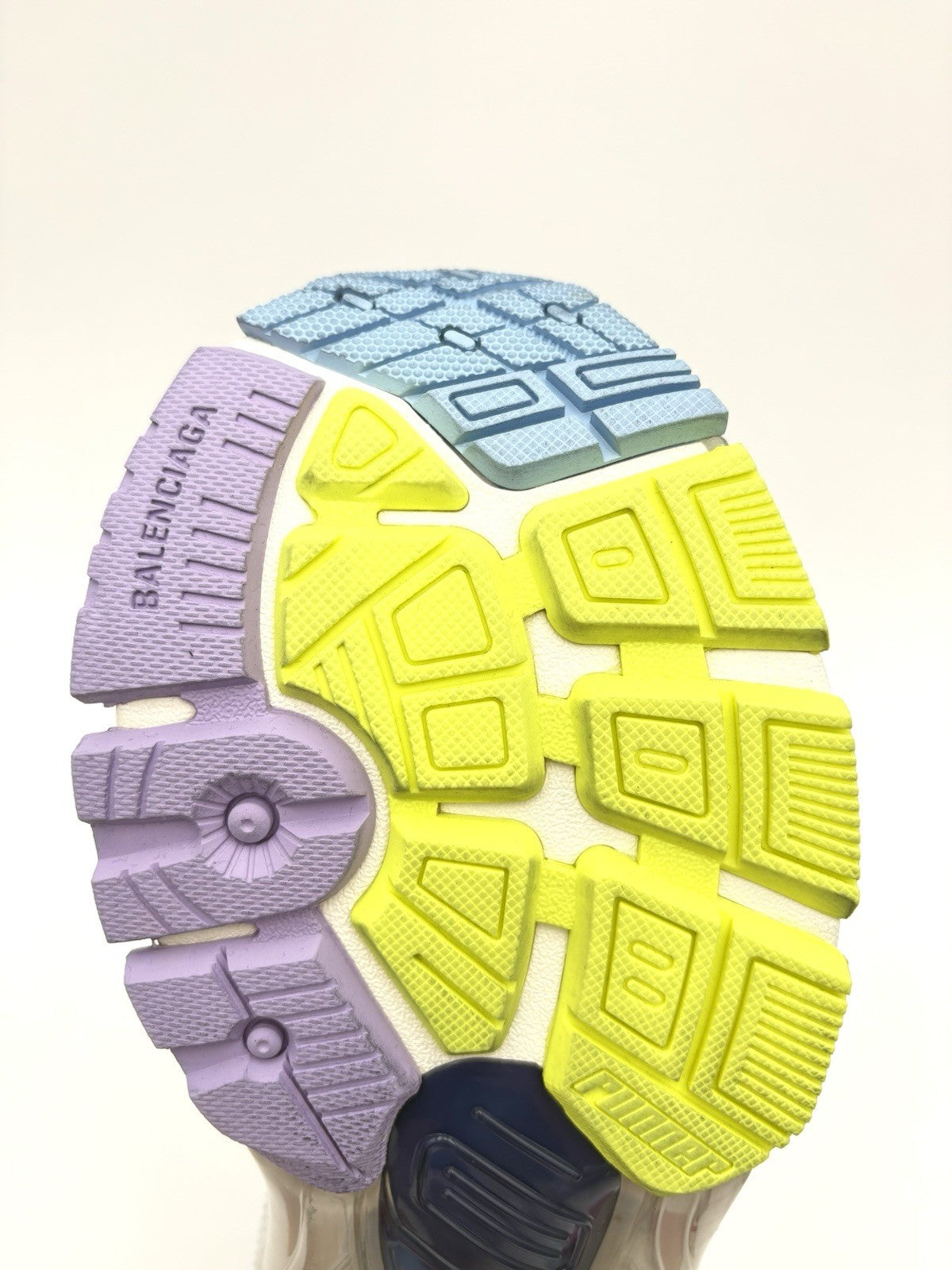 Size 41 - Balenciaga Runner ' Grey Light Purple Neón Yellow White ' | NEW!