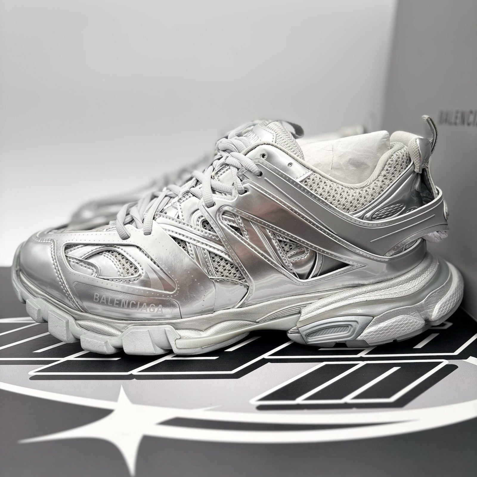 Size 44 EU (11 US) - Balenciaga Track ' Triple Silver ' | BRAND NEW!
