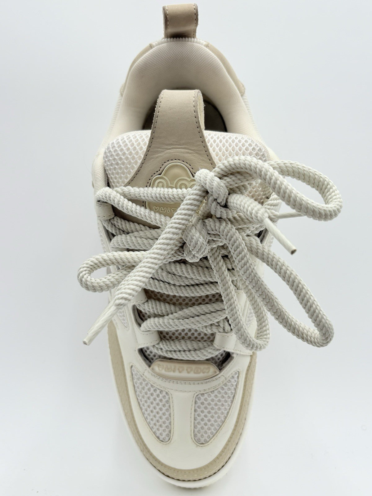 Size 7 LV (8-8.5 US) Louis Vuitton Skate ' Beige White ' | GREAT CONDITION!