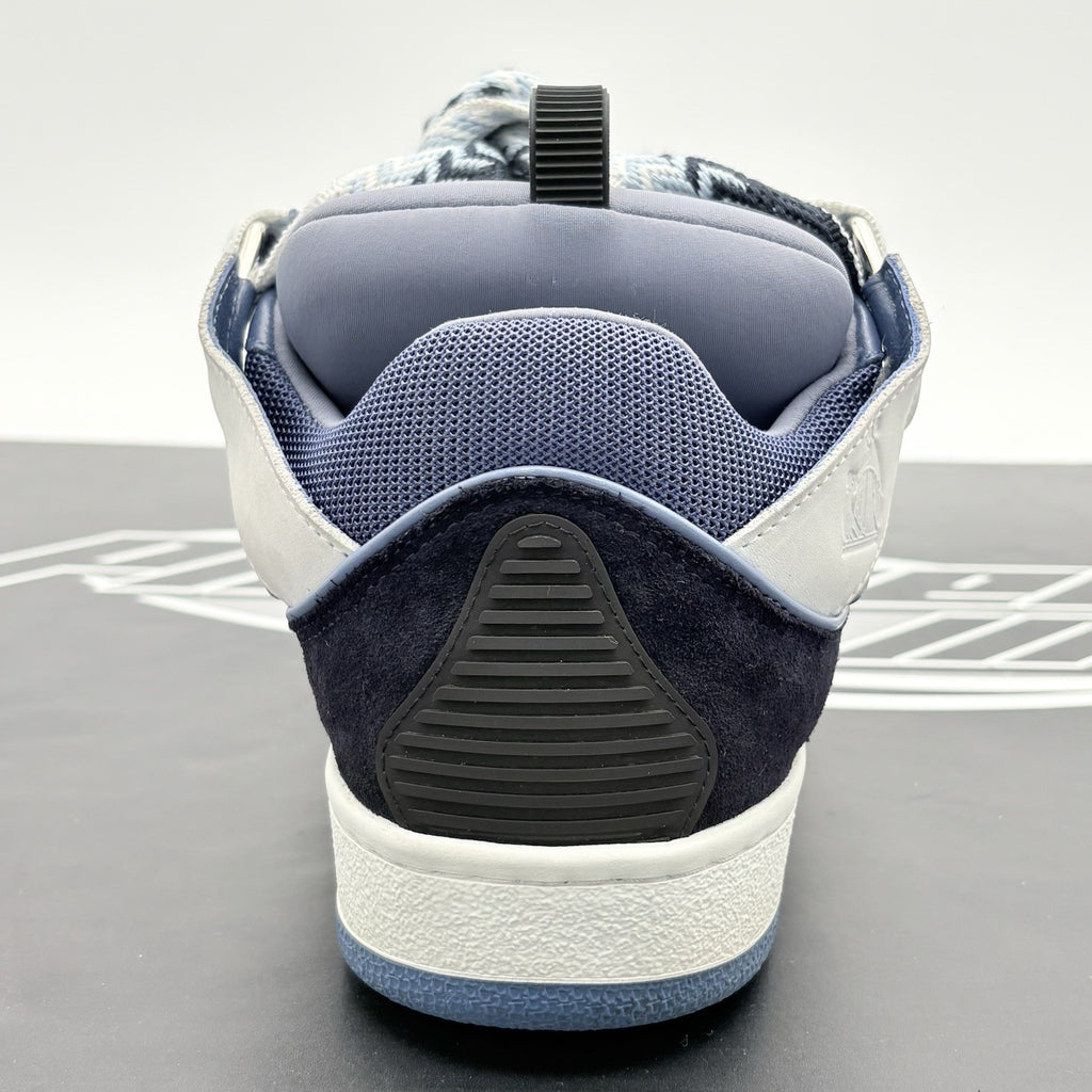 Size 43 (10 US) - Lanvin Curb Sneaker ' White Navy Blue ' | EXCELLENT CONDITION!