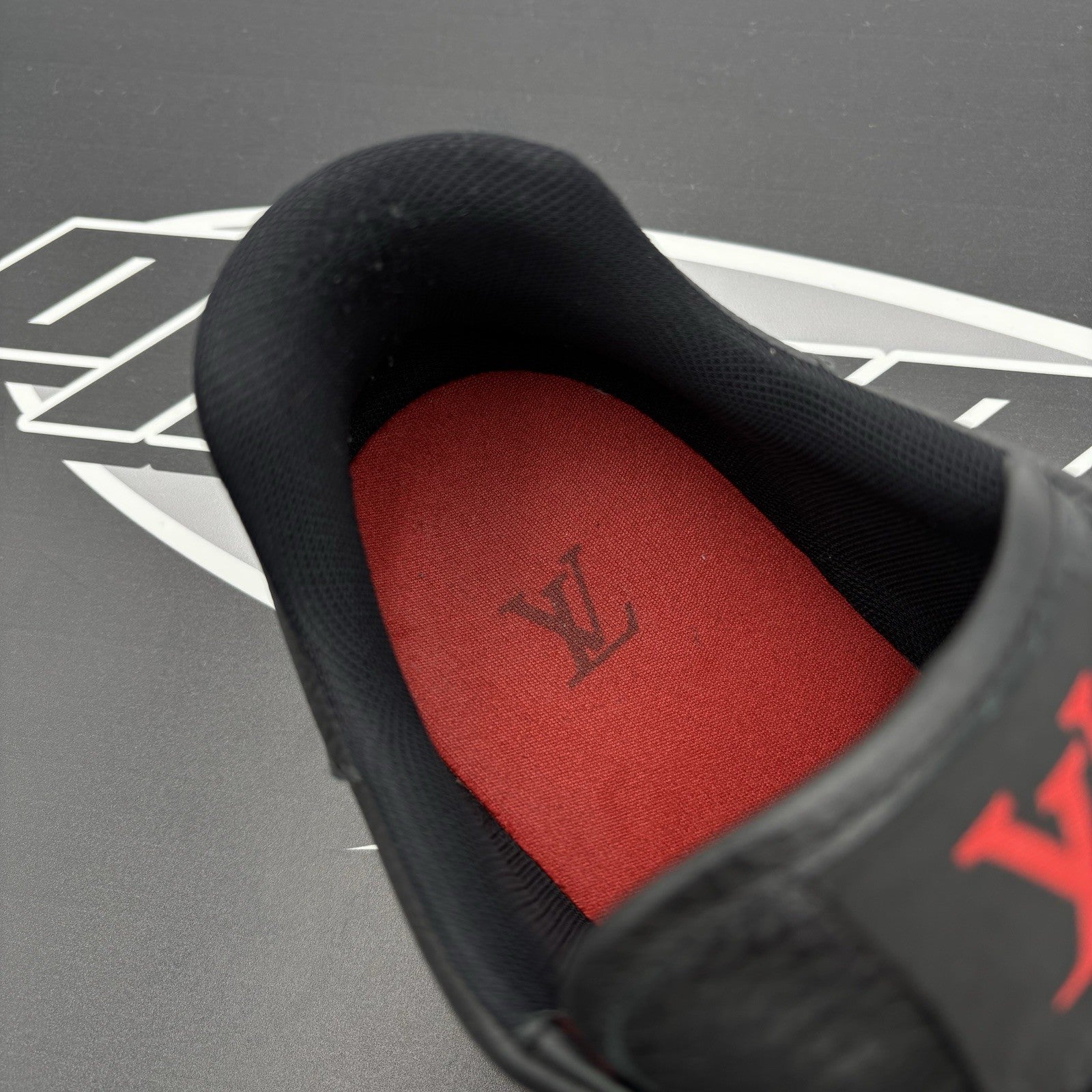 Size 9 LV (10-10.5 US) - Louis Vuitton Hardware Calfskin Trainer ‘ Black, Gold ‘