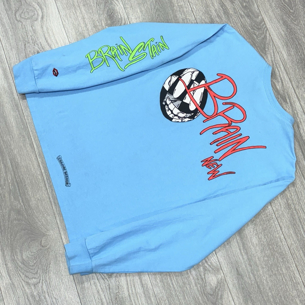 Size XL - Chrome Hearts Matty Boy Brain New Long Sleeve Shirt ' Blue ' | GREAT!