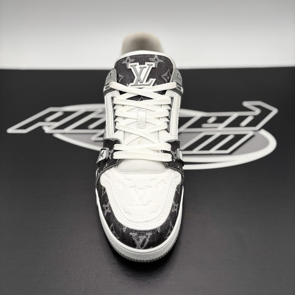 Size 11 LV (12- 12.5 US) Louis Vuitton Trainer ' Grey Denim ' | EXCELLENT!