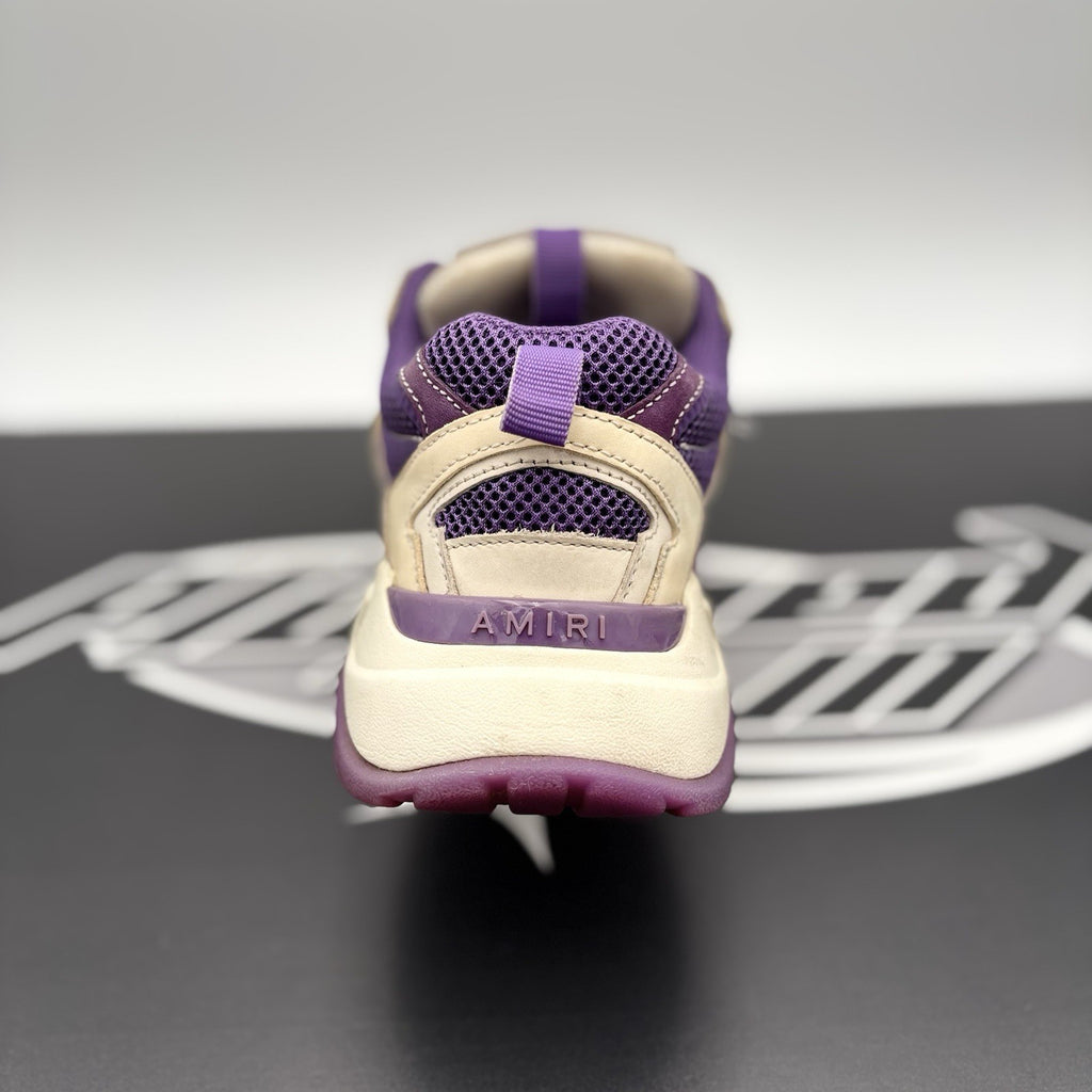 Size 42 (9 US) Amiri Bone Runner ' White, Beige, Purple '