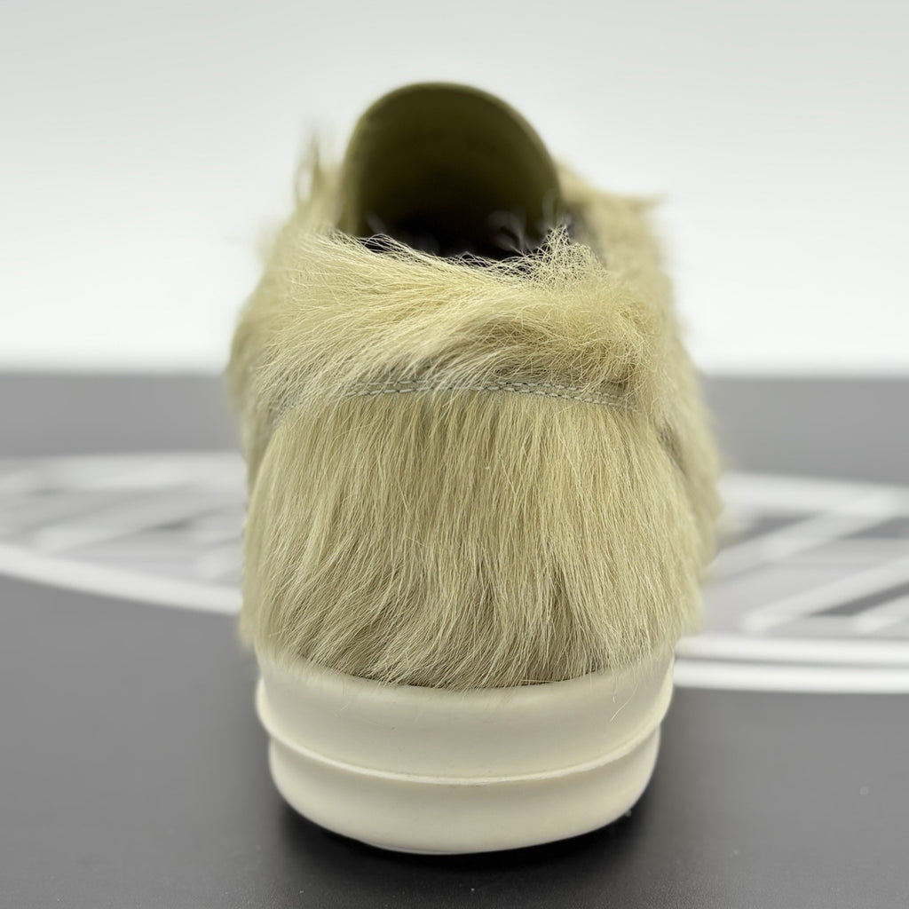Size 41 (8 US) Rick Owens Low Leather  ' Acid Hair ' | SUPER CLEAN!
