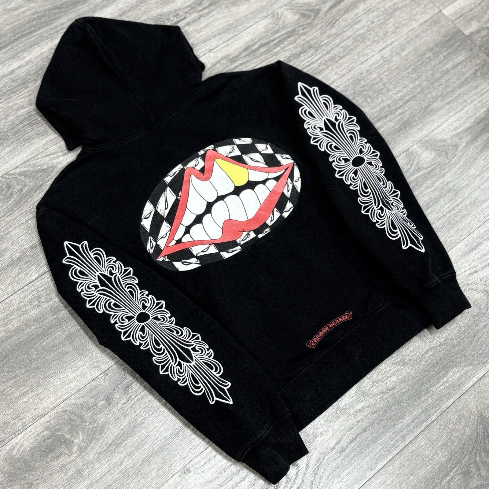 Size Small - Chrome Hearts x Matty Boy Flower Chomper Hoodie ' Black ' | CLEAN!