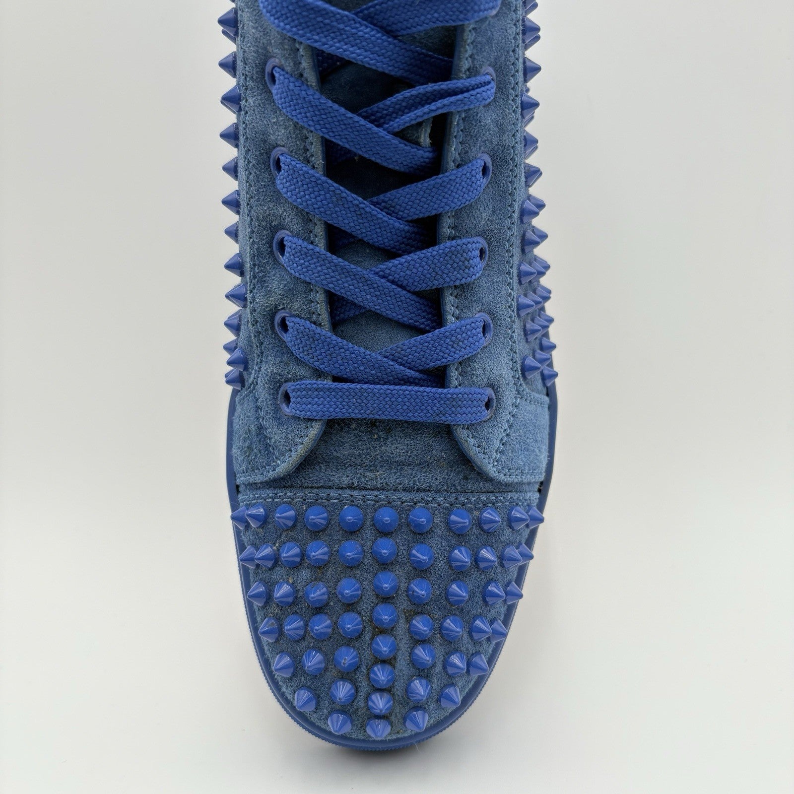 Size 41 (8 US) - Christian Louboutin High Spikes  ' Blue ' | SUPER CLEAN!