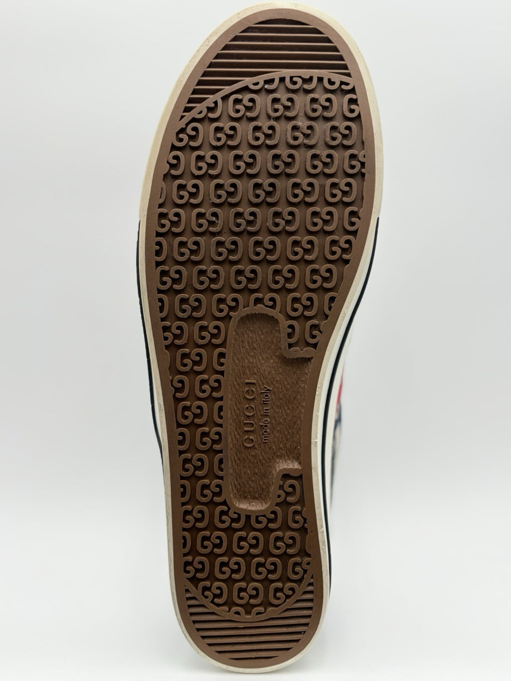 Size 11 G (11.5 US) - Gucci Tennis 1977 Denim GG Print Sneaker | GREAT CONDITION