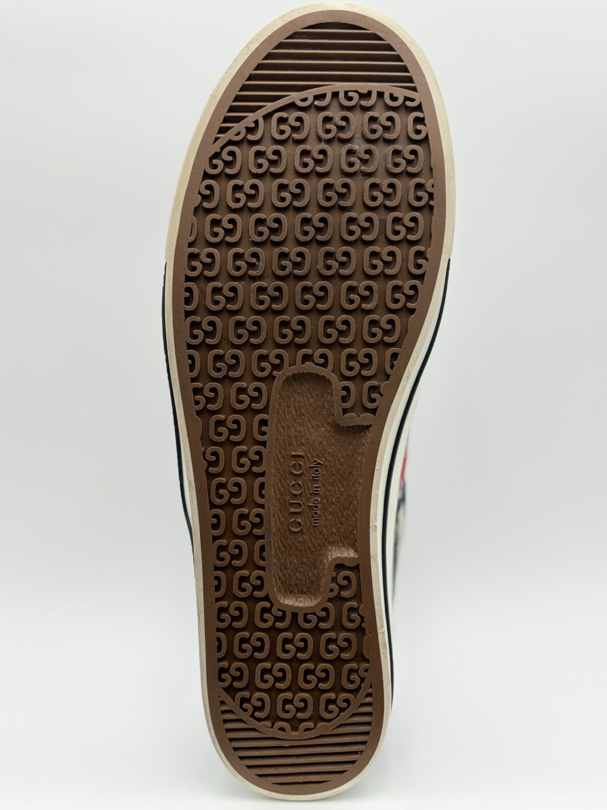Size 11 G (11.5 US) - Gucci Tennis 1977 Denim GG Print Sneaker | GREAT CONDITION