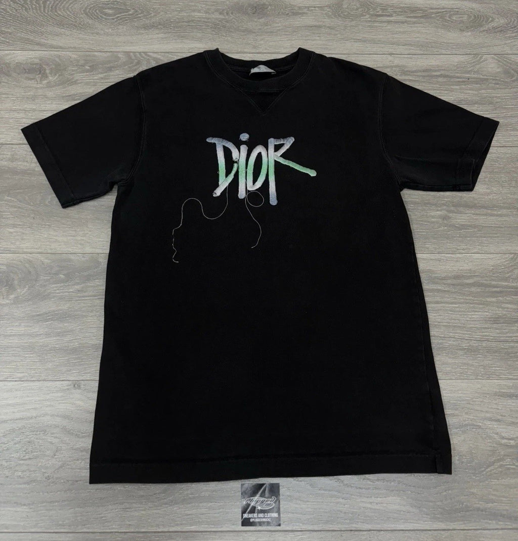 Size Small - Dior Shawn Stussy Embroidered Logo T-Shirt