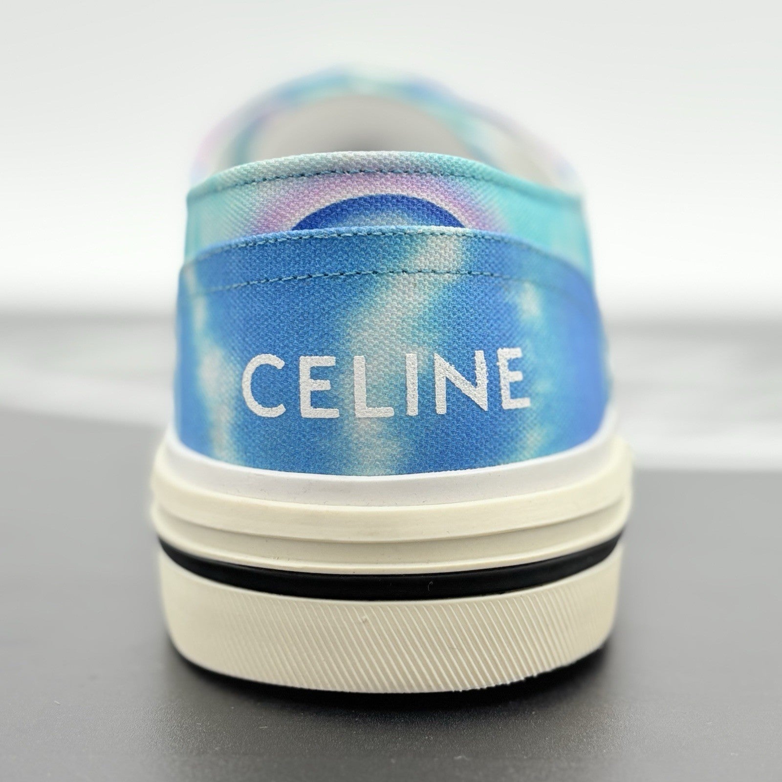 Size 45 (12 US) - Celine Canvas Print Low Sneaker ' Tie Dye ' | NEW!