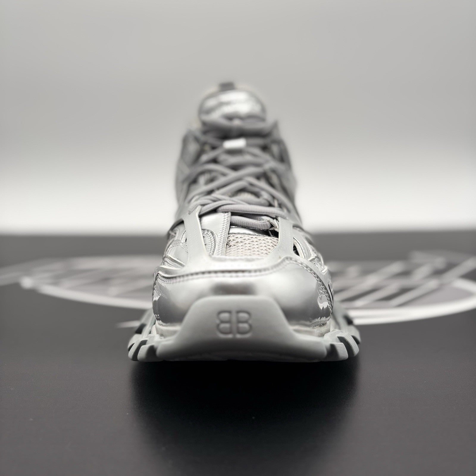 Size 42 EU (9 US) - Balenciaga Track ' Triple Silver ' | BRAND NEW!