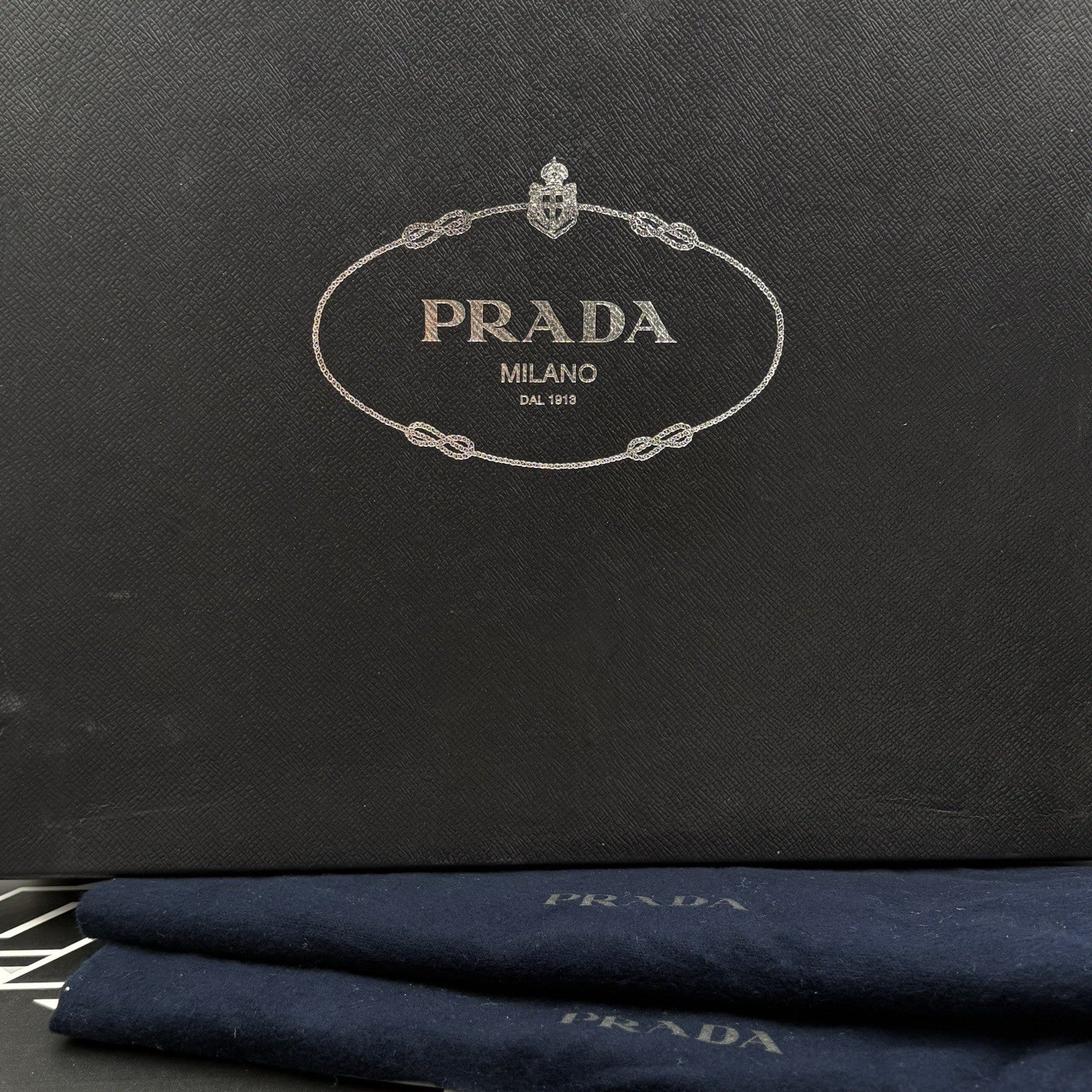 Size 9 UK (10 US) - Prada Nylon & Leather Triangle Logo Combat Boots ' Black '