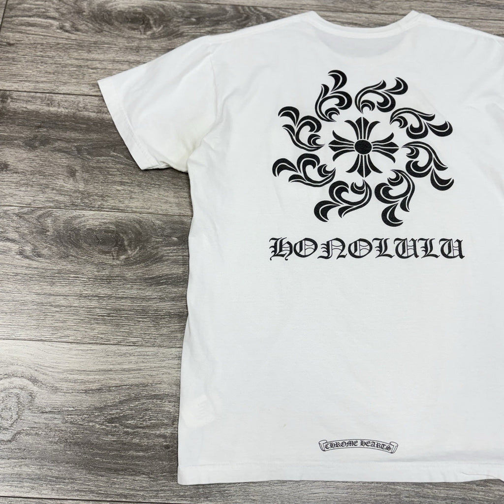 Size XXL - Chrome Hearts Spiral T-Shirt (Honolulu Exclusive) ' White '