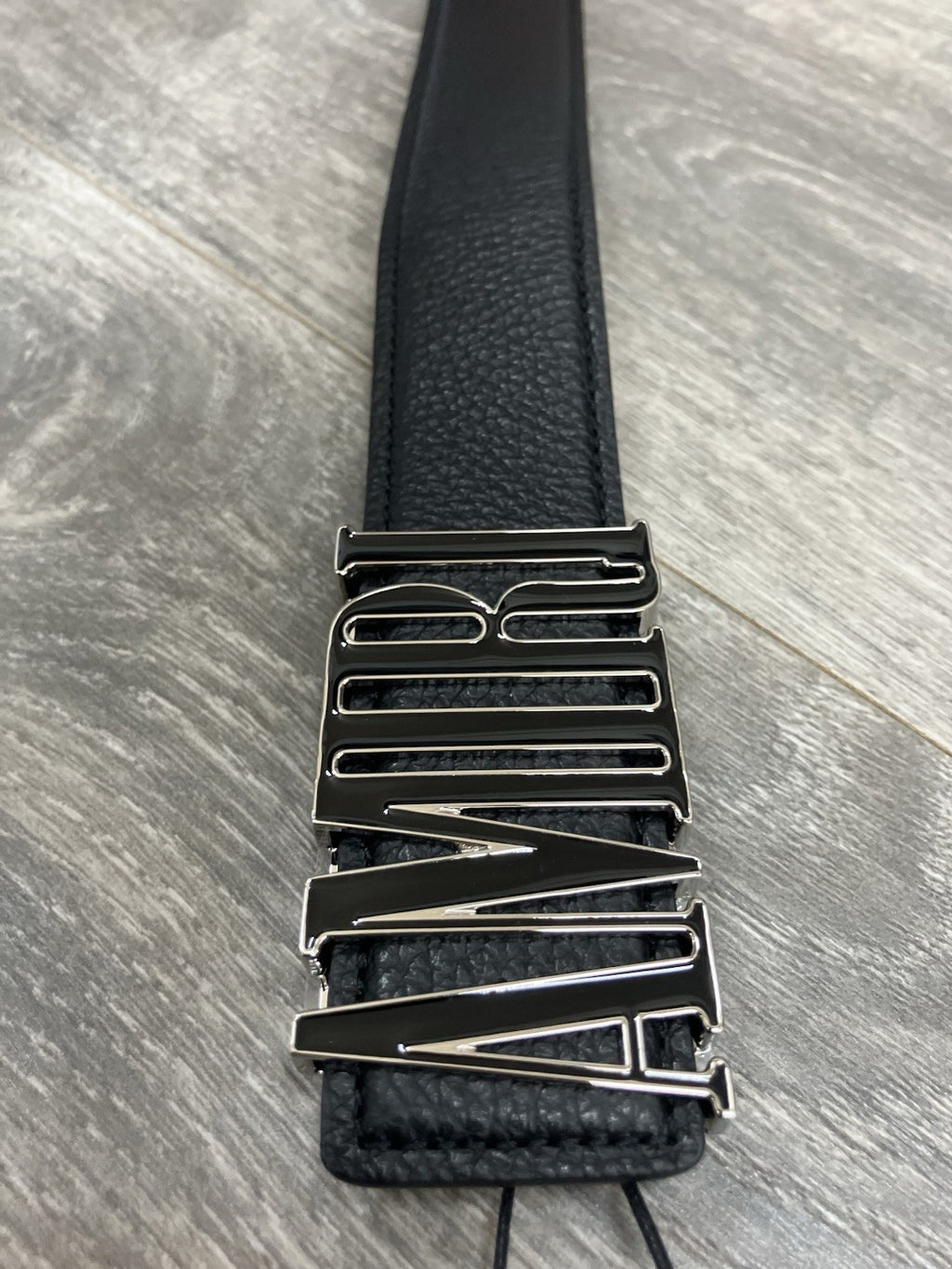 Amiri Core Logo Buckle ' Black/Black/Gold-Tone ' Belt | BRAND NEW! | SIZE 95