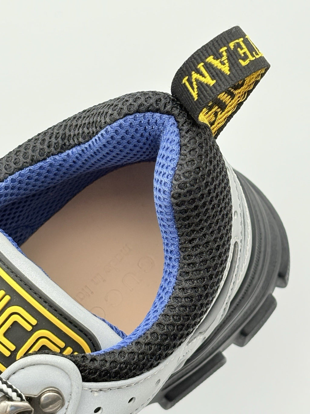 Size 8 G (8.5 US) - Gucci Flashtrek SEGA ' Reflective Grey ' | NEW!