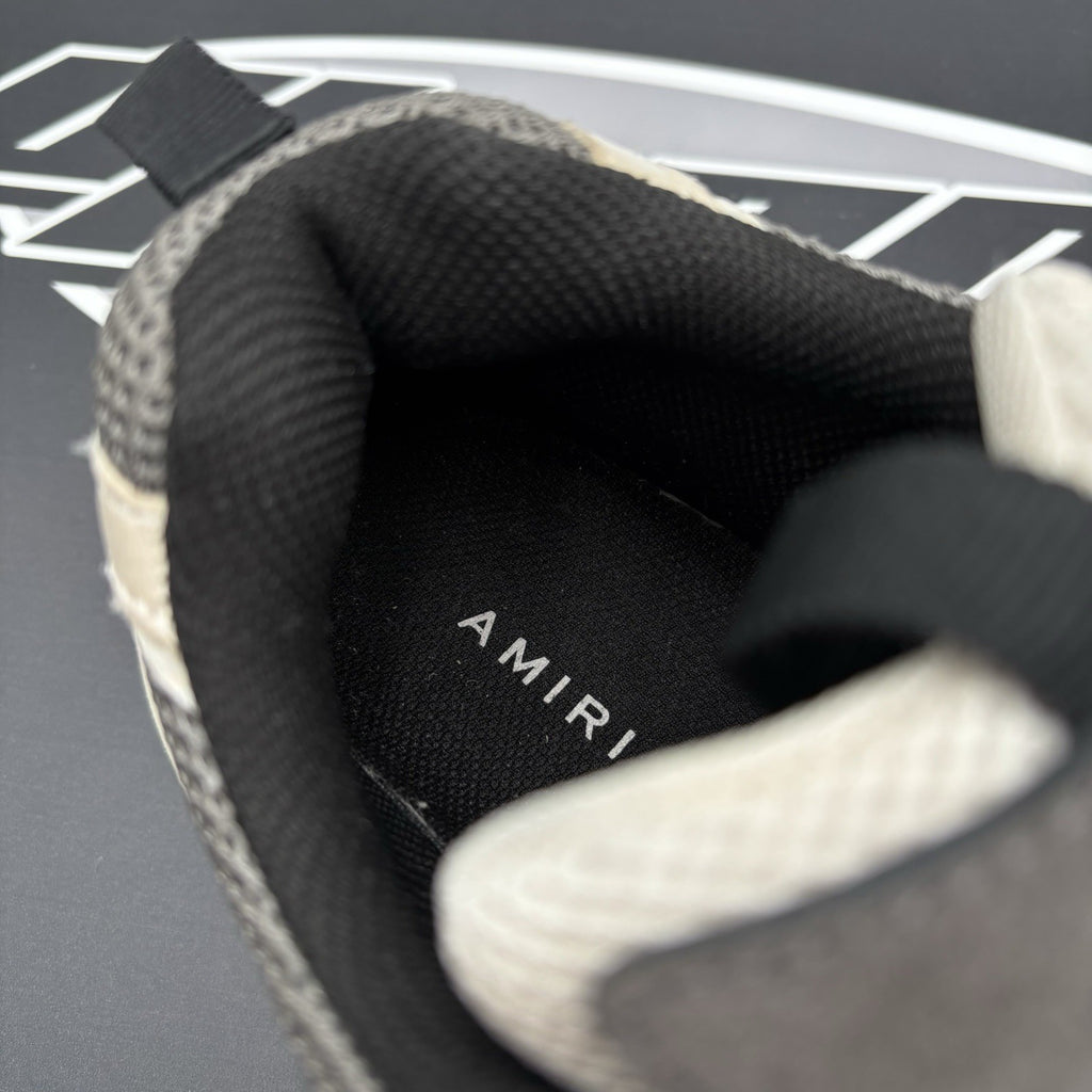 Size 42 (9 US) Amiri Bone Runner ' White, Beige, Grey ' | GOOD CONDITION!