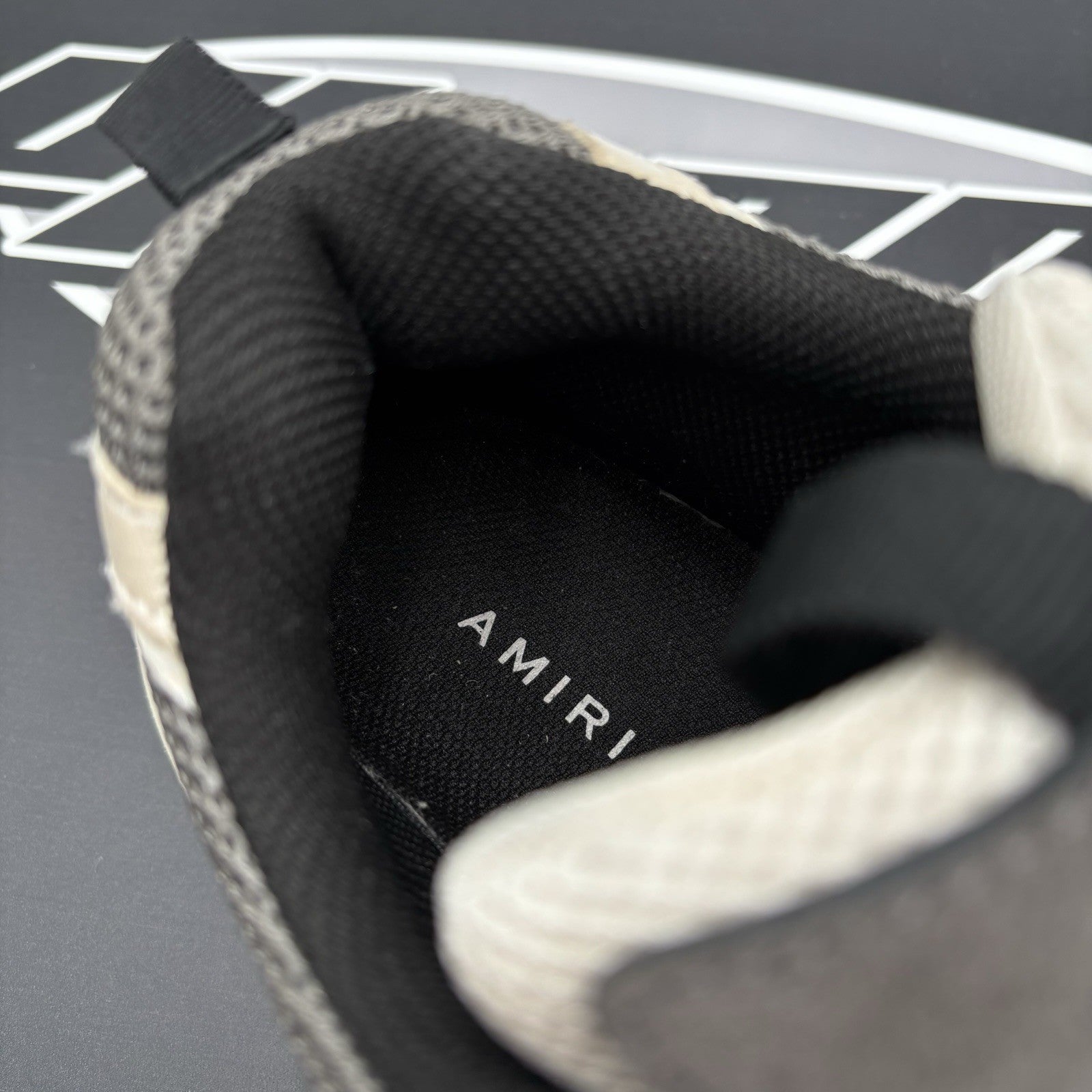Size 42 (9 US) Amiri Bone Runner ' White, Beige, Grey ' | GOOD CONDITION!