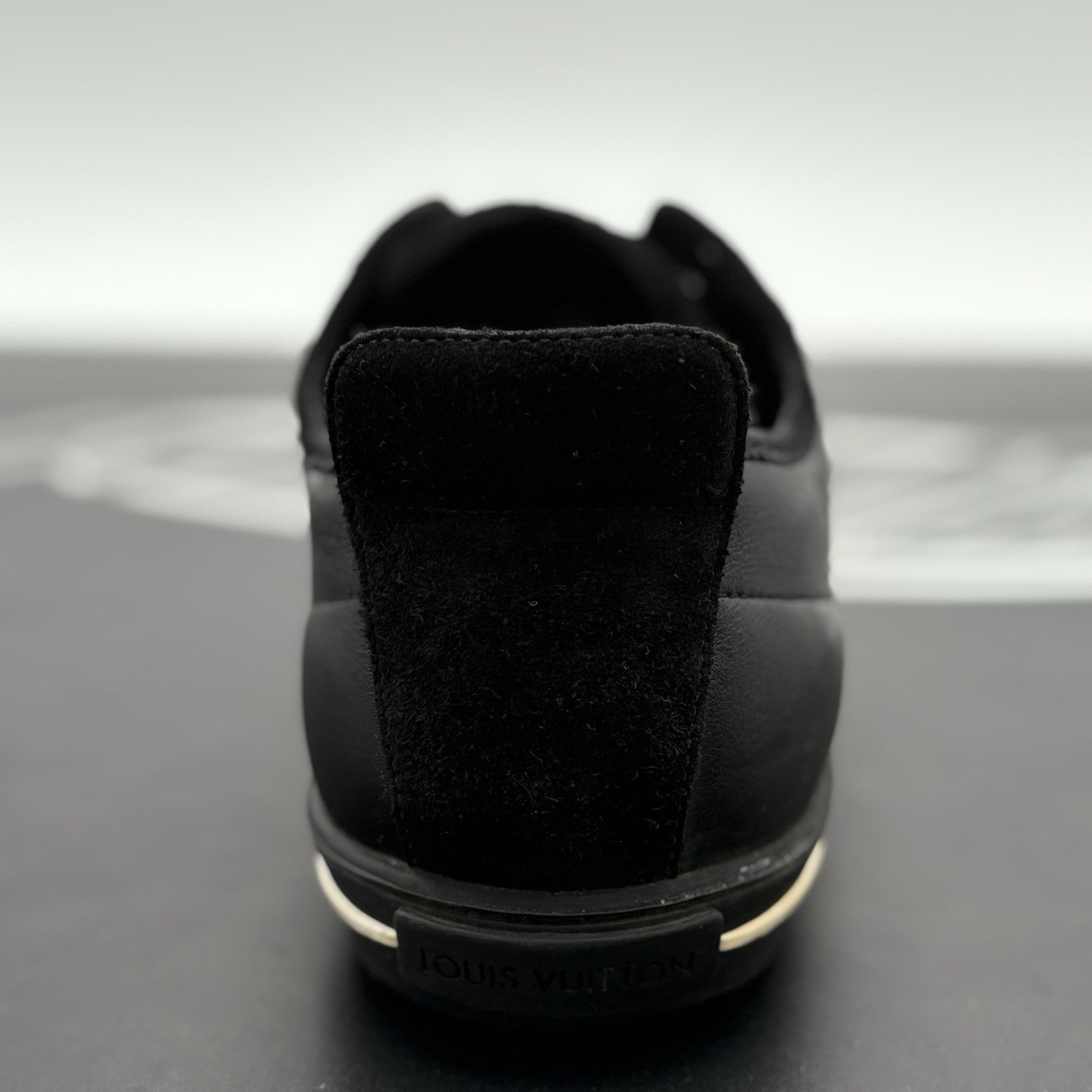 Size 11 LV (12-12.5 US) Louis Vuitton Suede & Leather Cosmos ' Black ' | CLEAN!