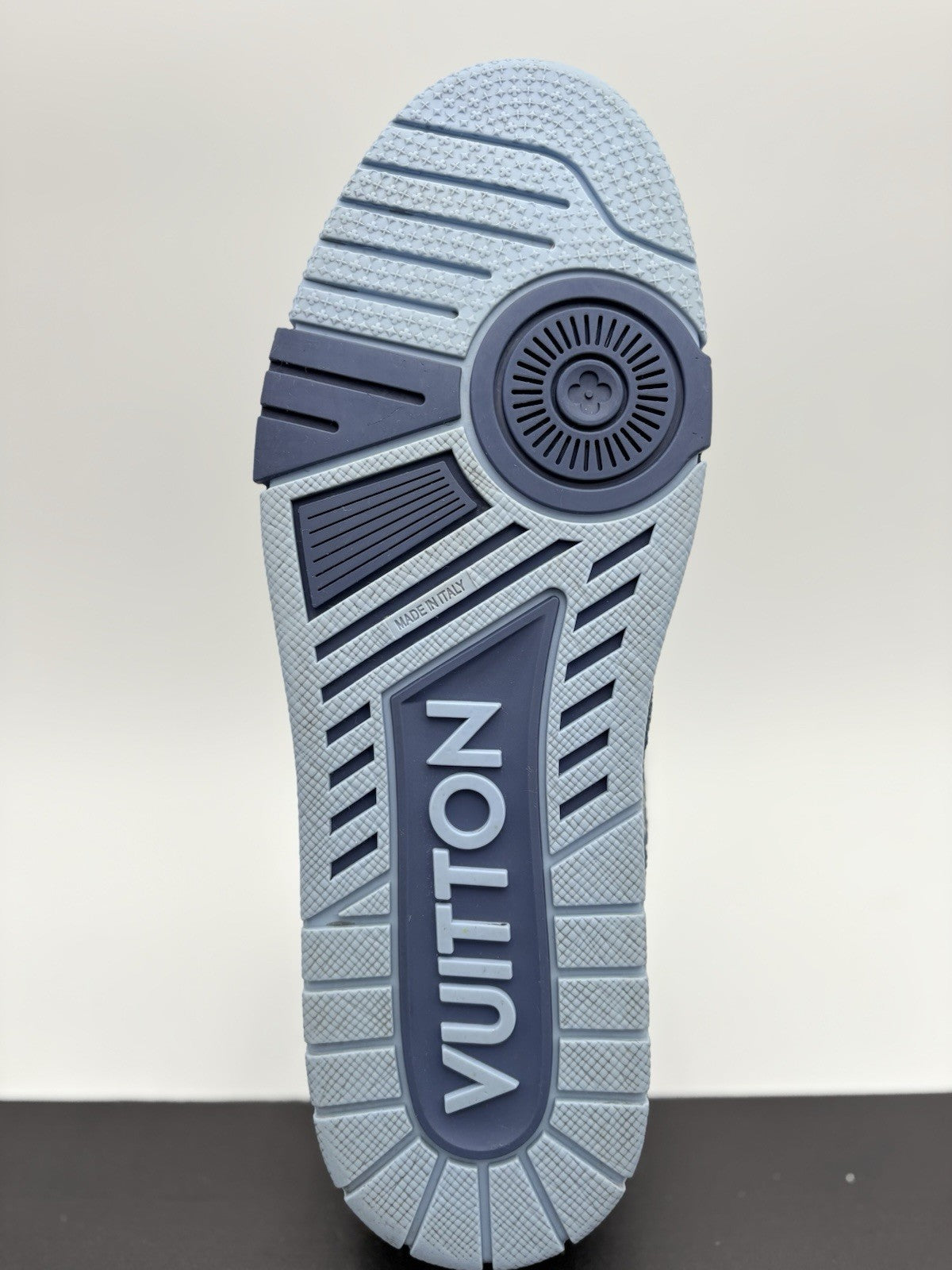 Size 8.5 LV (9.5-10 US) Louis Vuitton Trainer ' Monogram Blue Denim ' | CLEAN!