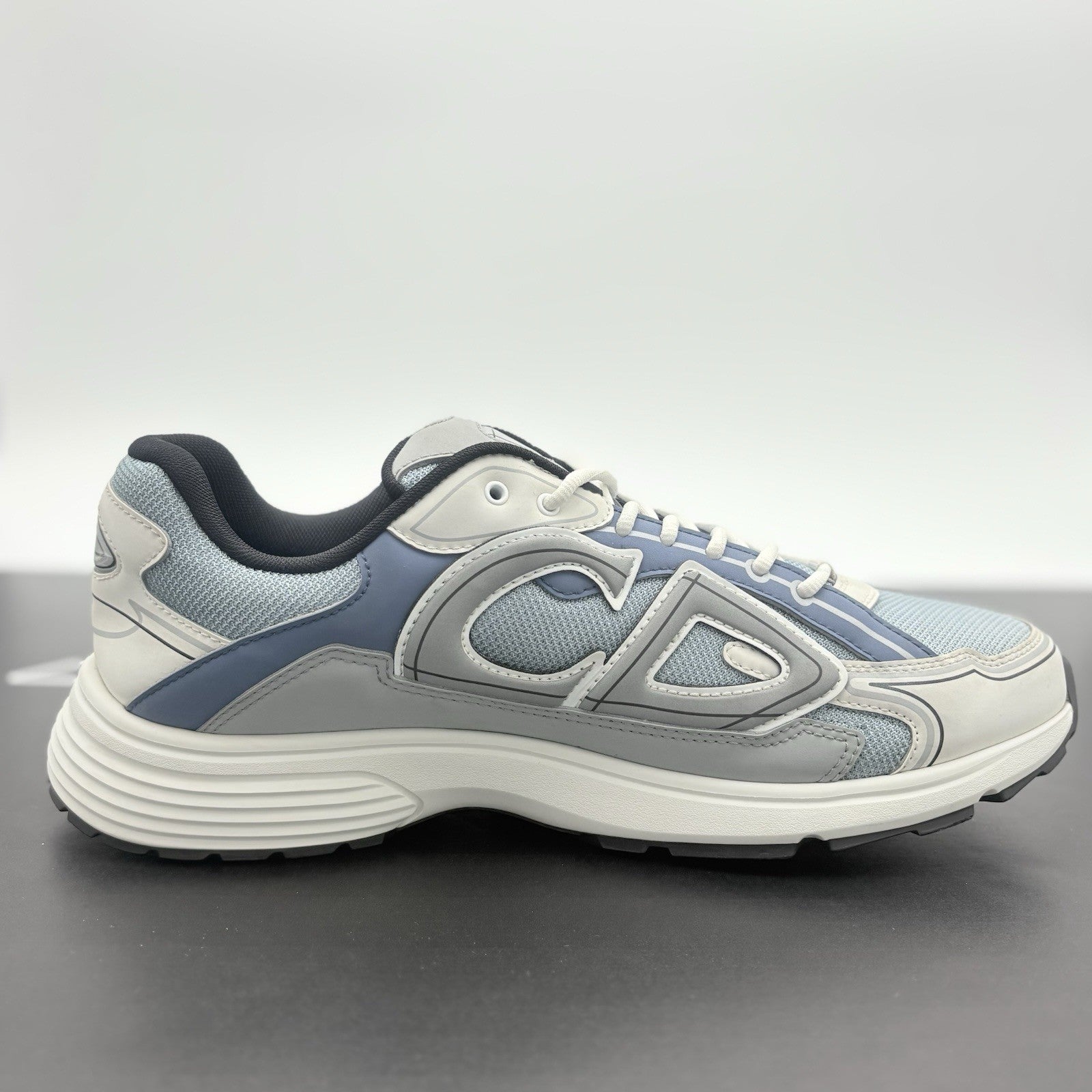 Size 46 (13 US) - Dior B30 Reflective Sneaker ' Blue Grey White ' | SUPER CLEAN!