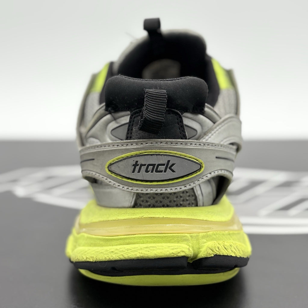 Size 43 (10 US) Balenciaga Track Sneaker ' Silver Neon Yellow ' | GOOD CONDITION