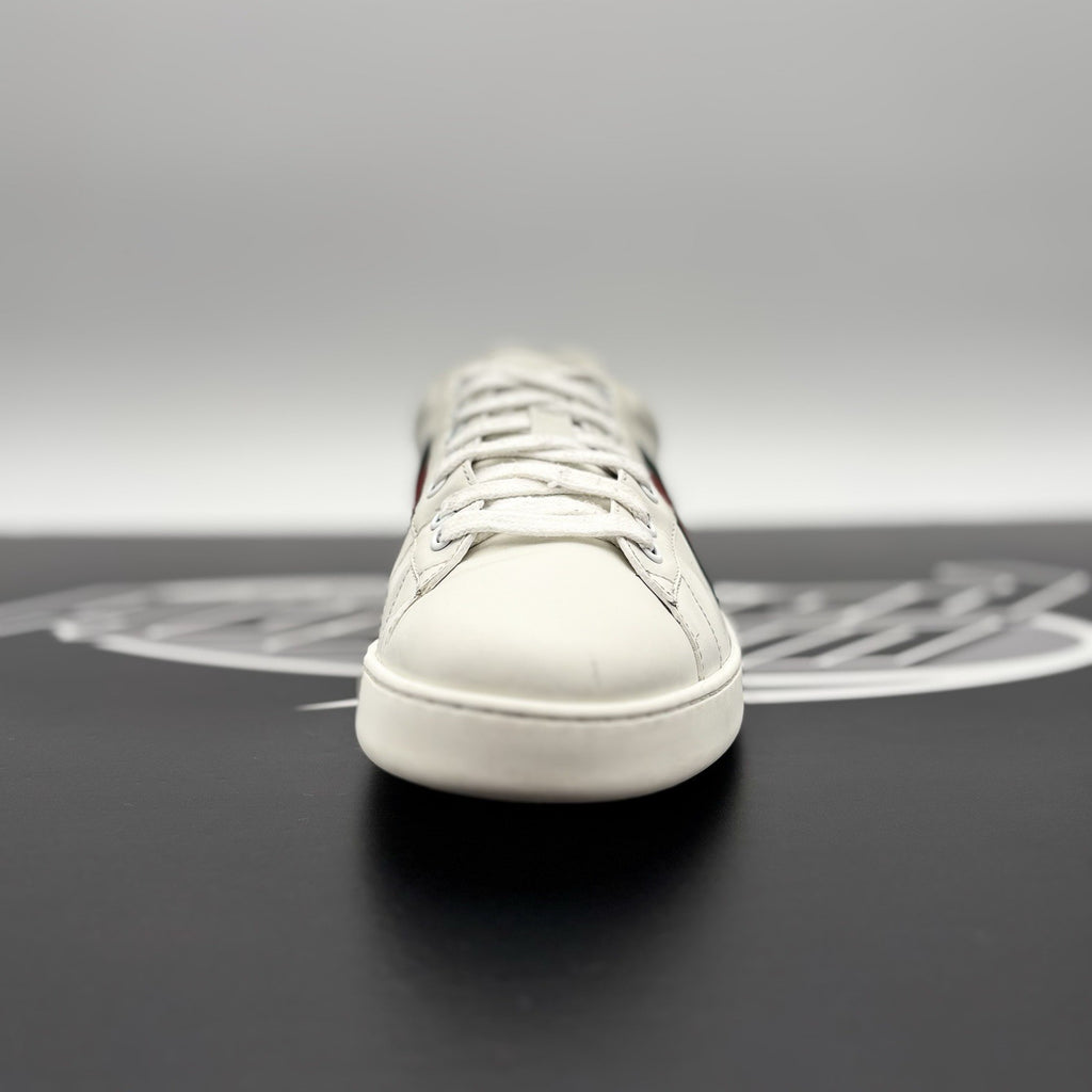 Size 9 G ( 10 US) - Gucci Ace Web  ' White, Red, Green ' | GOOD CONDITION!