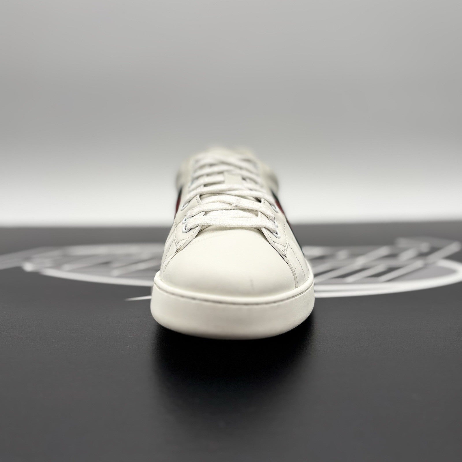 Size 9 G ( 10 US) - Gucci Ace Web  ' White, Red, Green ' | GOOD CONDITION!