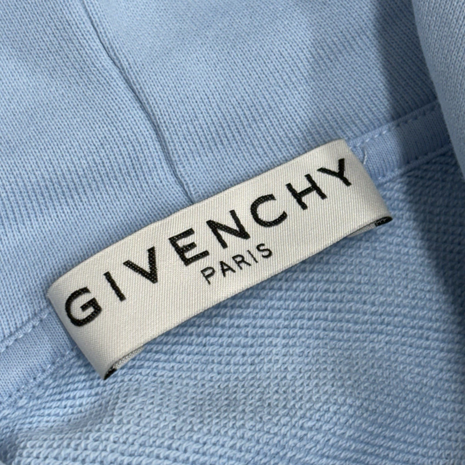 Size S - Givenchy Refracted Embroidered Hoodie ' Baby Blue ' | GREAT CONDITION!
