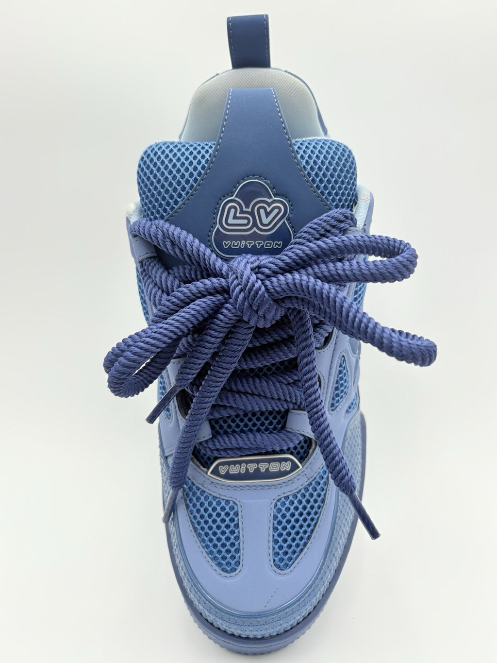 Size 7 LV (8-8.5 US) Louis Vuitton Skate ' Blue Light Blue ' | SUPER CLEAN!