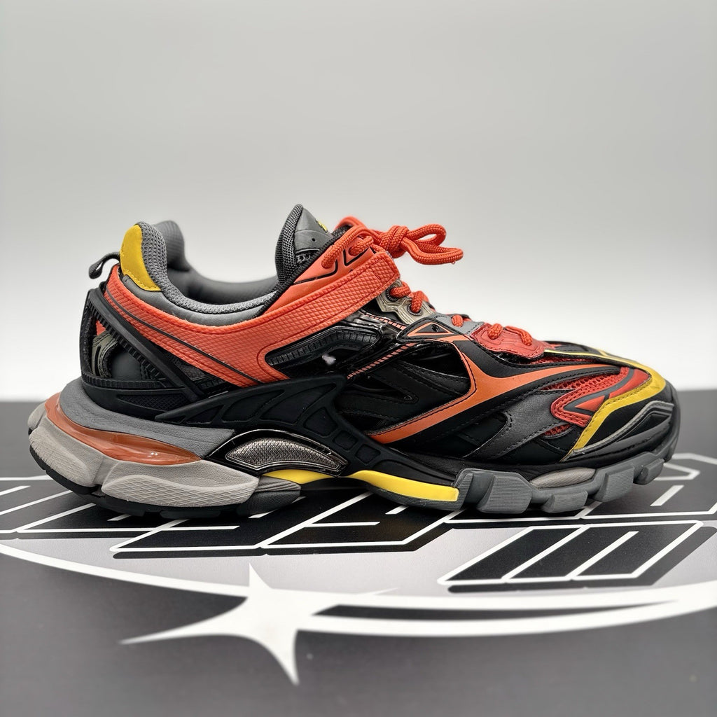 Size 43 (10 US) - Balenciaga Track.2 ' Orange, Yellow, Black ' | GOOD CONDITION!