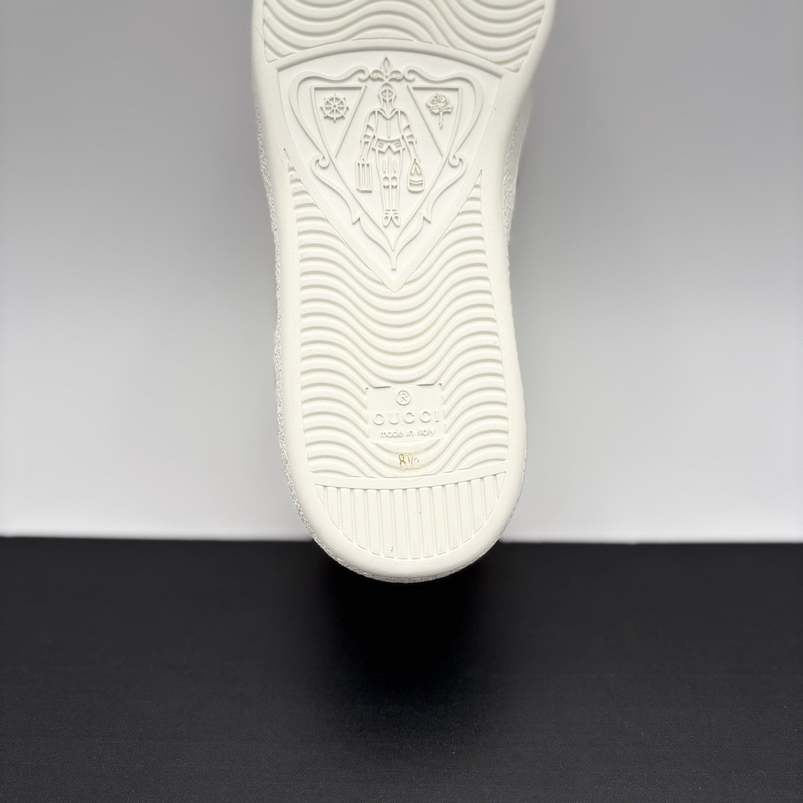 Size 8.5 G (9 US)- Gucci Ace Leather  With Strap ‘ White ’ | NEW!