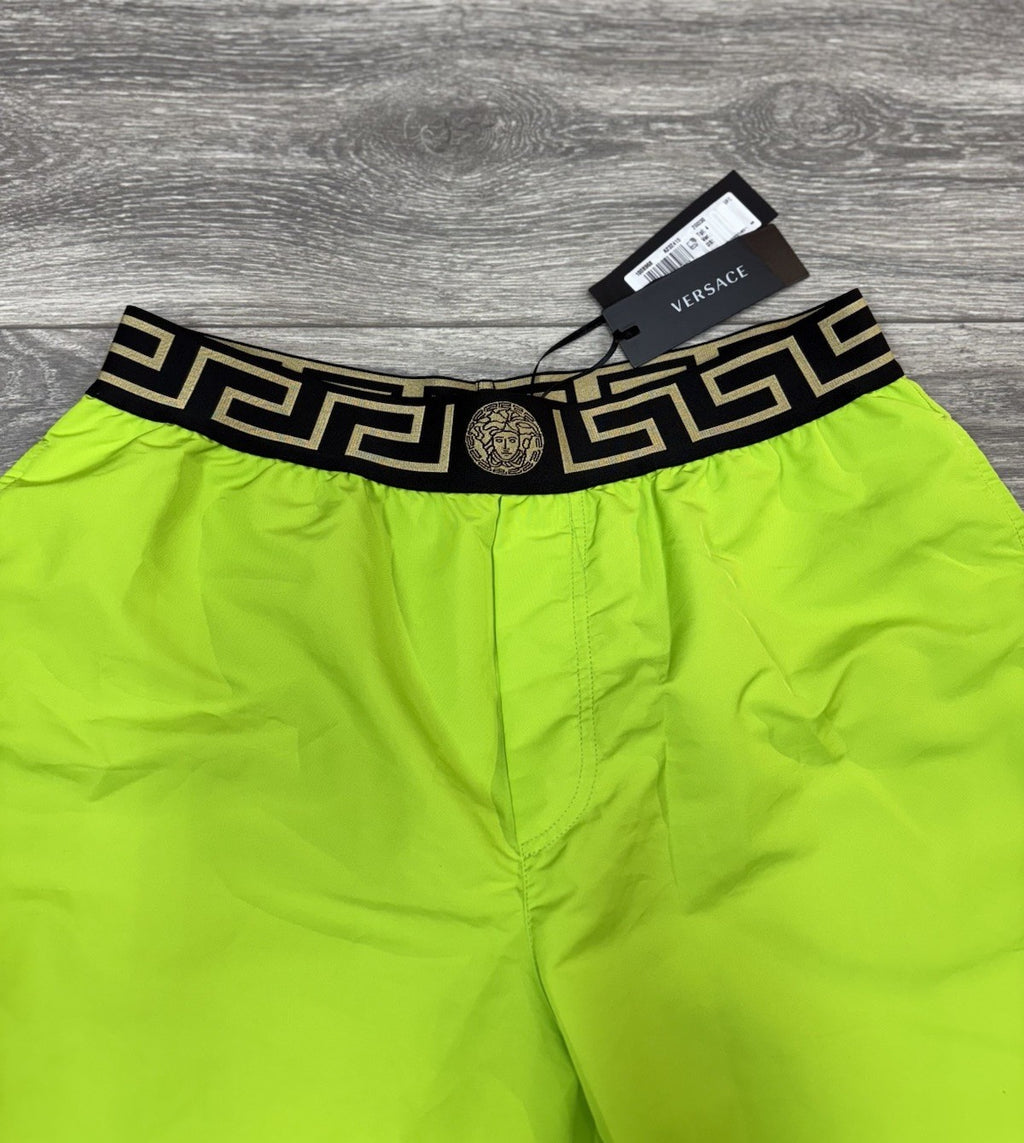 Size 4 - Versace Greca Border Boardshorts ' Green ' | NEW!