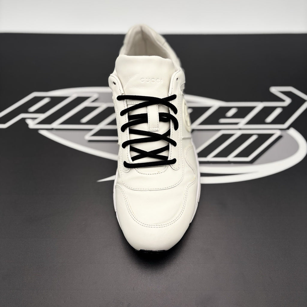 Size 6 G (6.5 US) - Gucci Leather Low Top ' White ' | GOOD CONDITION!