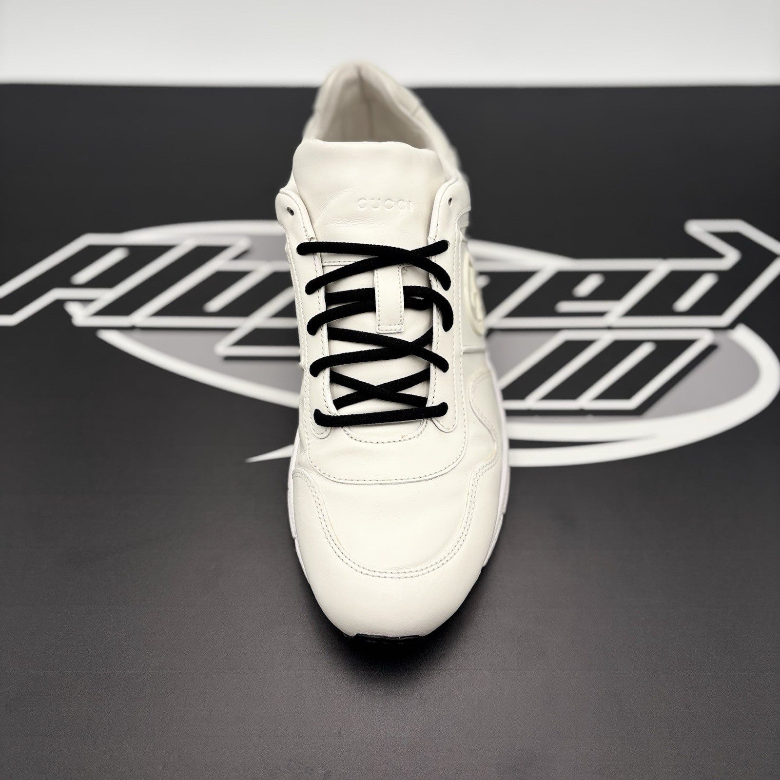 Size 6 G (6.5 US) - Gucci Leather Low Top ' White ' | GOOD CONDITION!