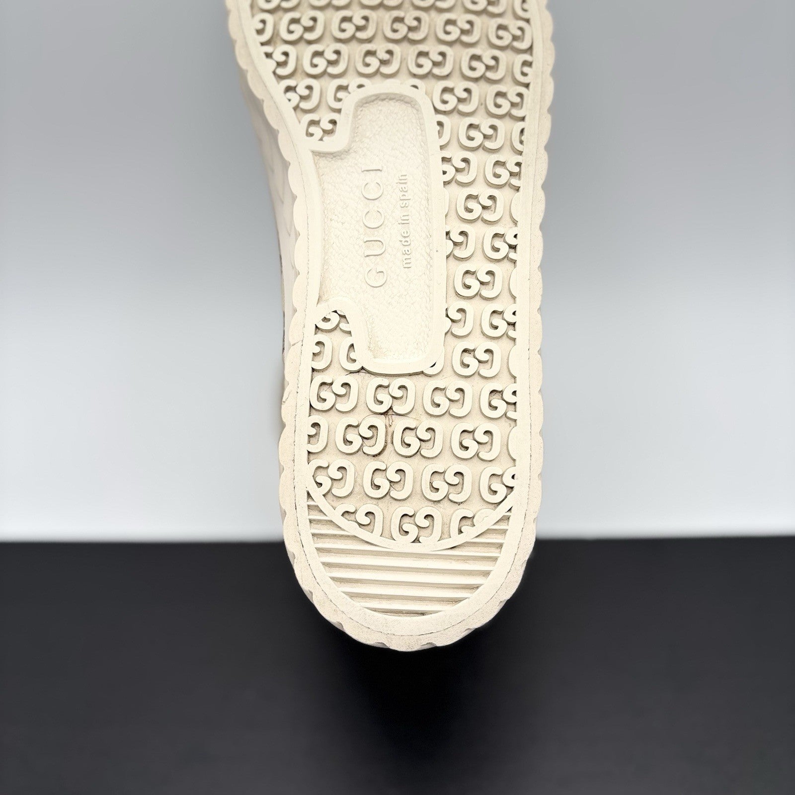 Size 10.5 G (11 US) - Gucci Monogram Jumbo GG High ‘ New Lace Tortuga ‘ | GREAT!
