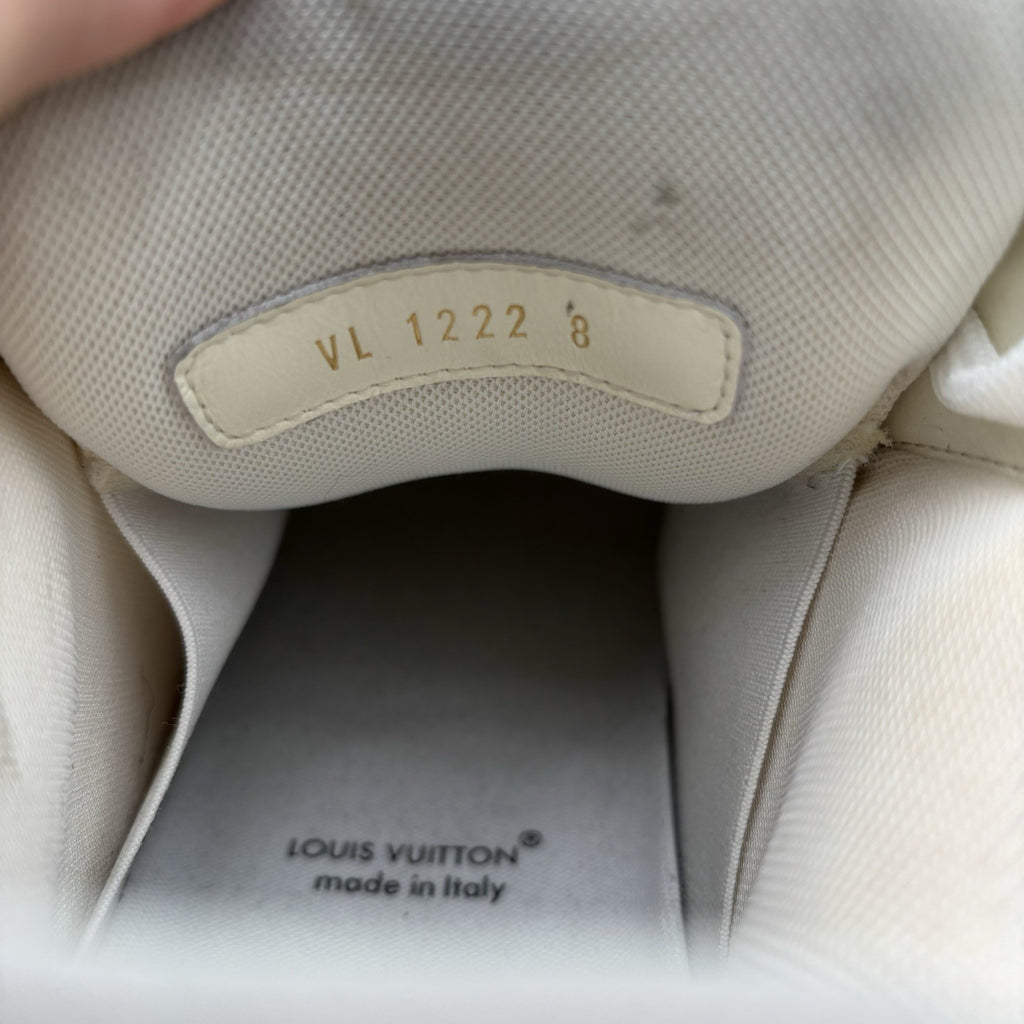 Size 8 LV (9-9.5 US) - Louis Vuitton Maxi Trainer ' White ' | GREAT CONDITION!