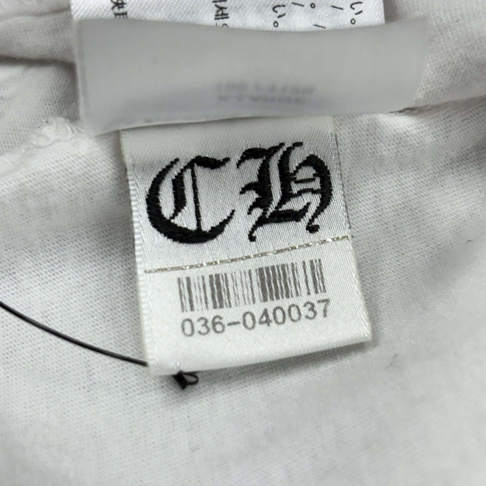 Size XL - Chrome Hearts Collar Print T-Shirt ' White Purple ' | WORN 1-3x