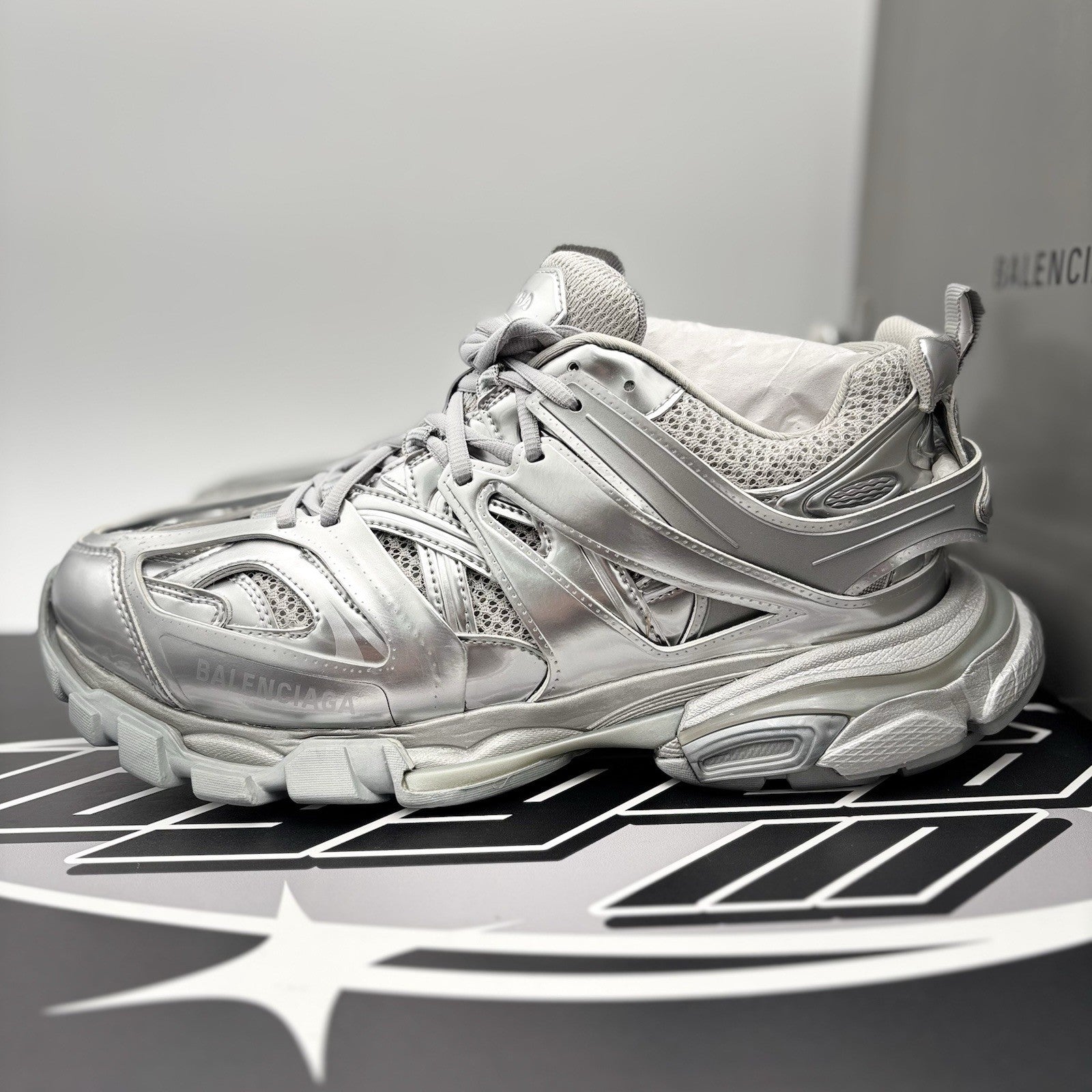 Size 42 EU (9 US) - Balenciaga Track ' Triple Silver ' | BRAND NEW!