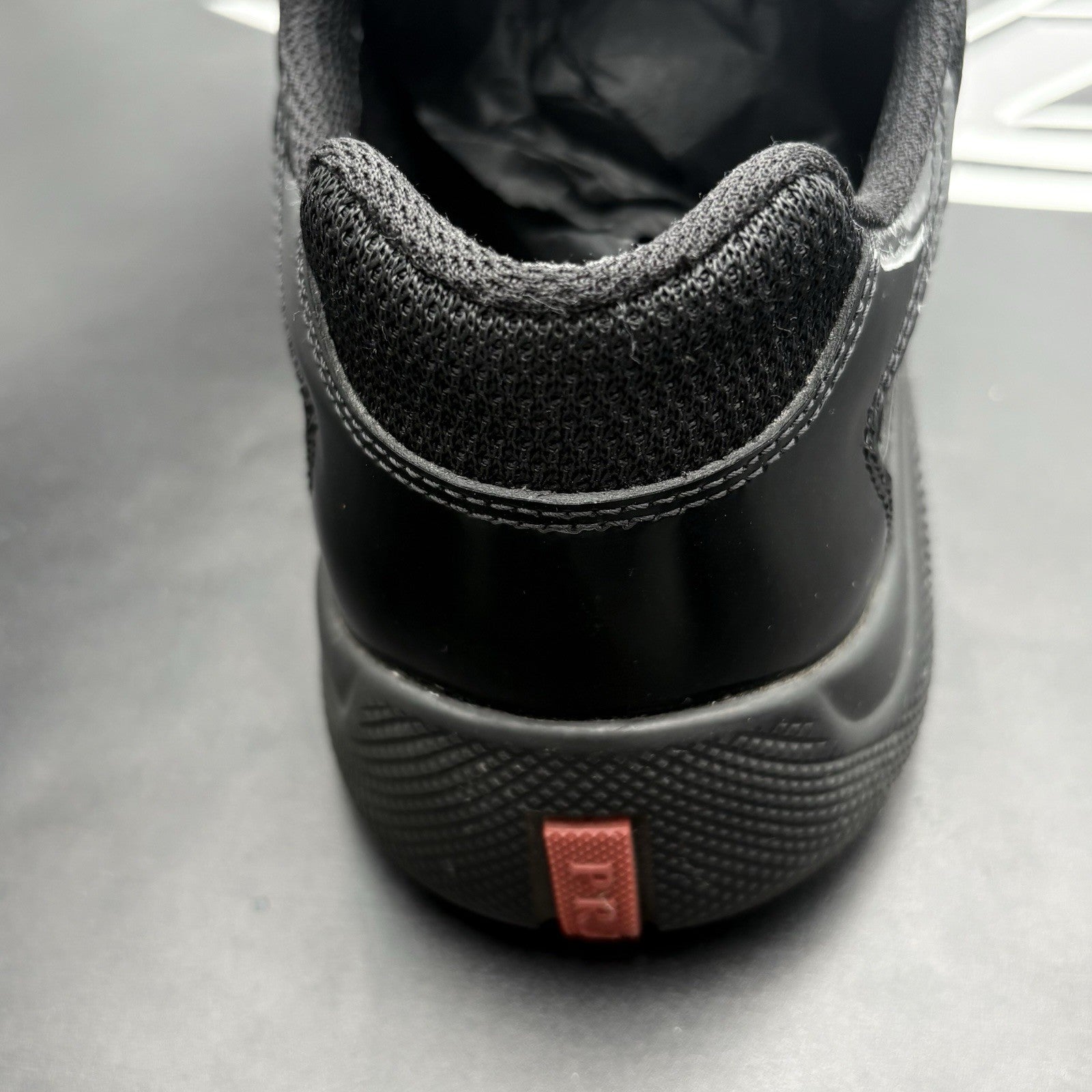 Size 5.5 UK (7.5 US) Prada Americas Cup ' Black ' | GOOD CONDITION!
