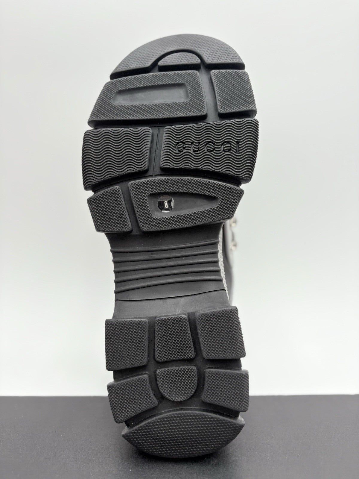 Size 8 G (8.5 US) - Gucci Flashtrek SEGA ' Reflective Grey ' | NEW!