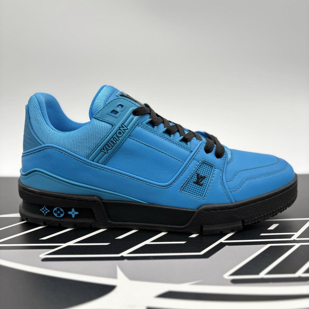 Size 6.5LV (7.5-8US) Louis Vuitton Virgil Abloh Trainer 'Blue Black' |1-3x Worn!