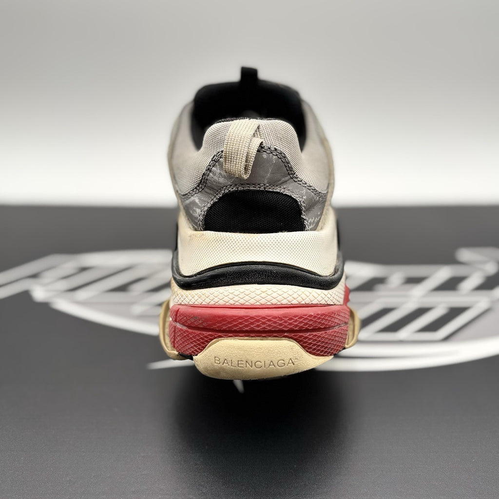 Size 43 (10 US) - Balenciaga Triple S ' Silver, Red, Black '