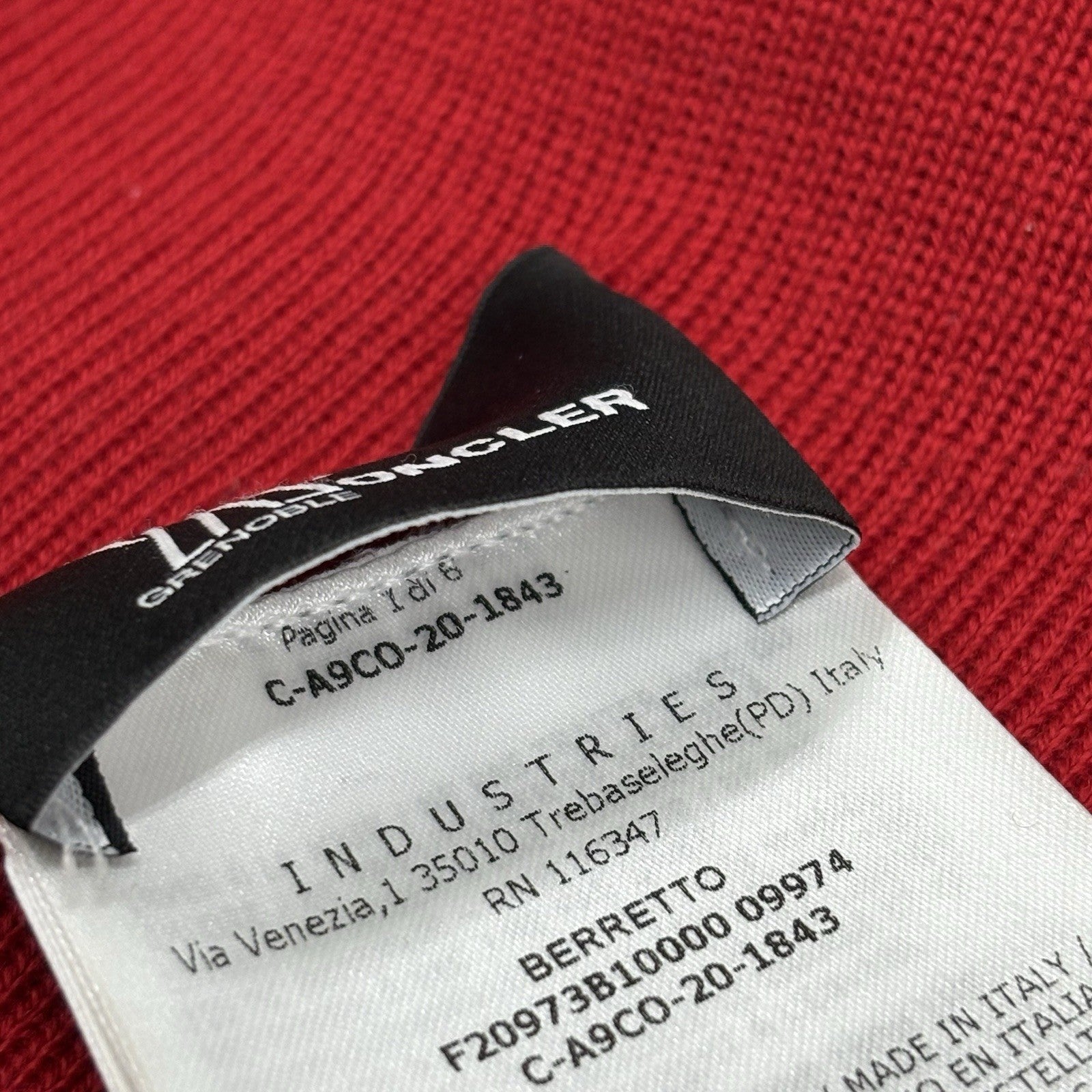 Moncler Grenoble Wool Beanie ' Red ' | SUPER CLEAN!